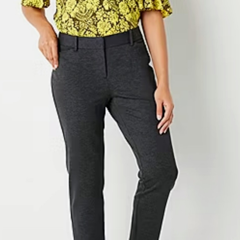 LIZ CLAIBORNE Sz 18 Black/White Mid-rise Ankle length Pant